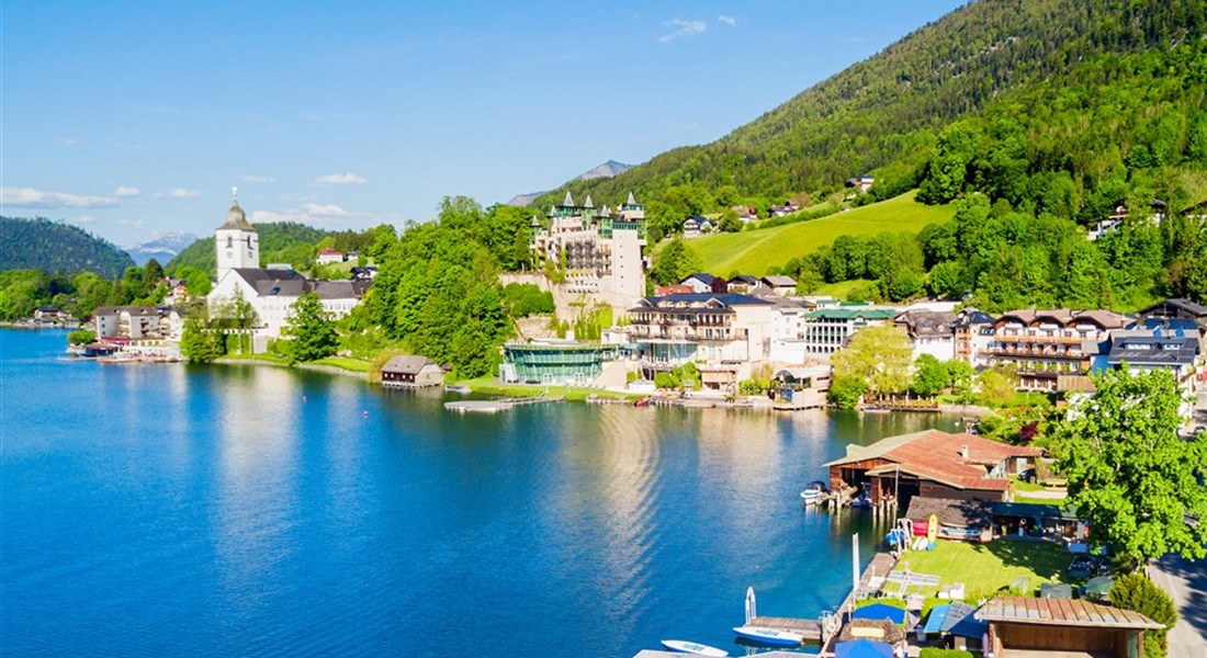 Na kole a za koupáním do Wolfgangsee