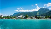 Na kole a za koupáním do Wolfgangsee