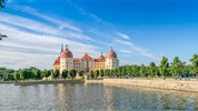 Adventní zámek Moritzburg a pevnost Königstein