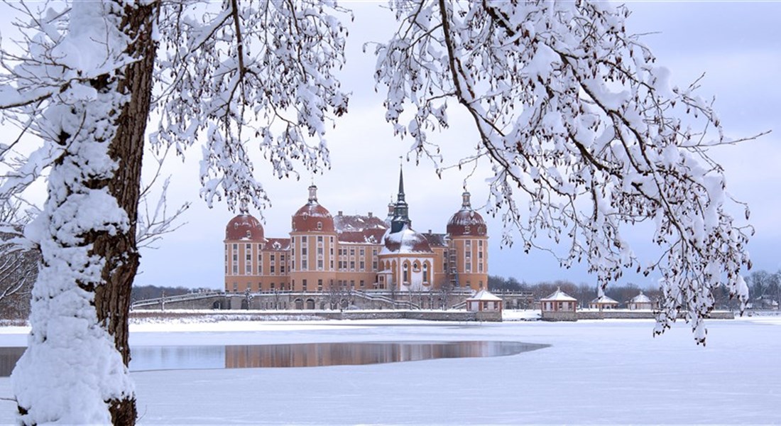 Adventní zámek Moritzburg a pevnost Königstein