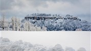 Adventní zámek Moritzburg a pevnost Königstein